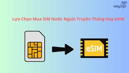 Nên lựa chọn mua SIM nước ngoài truyền thống hay eSIM?