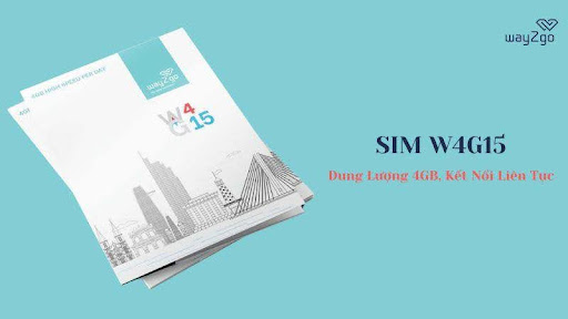 SIM W4G15 - Data SIM Card Vietnam tại Way2go