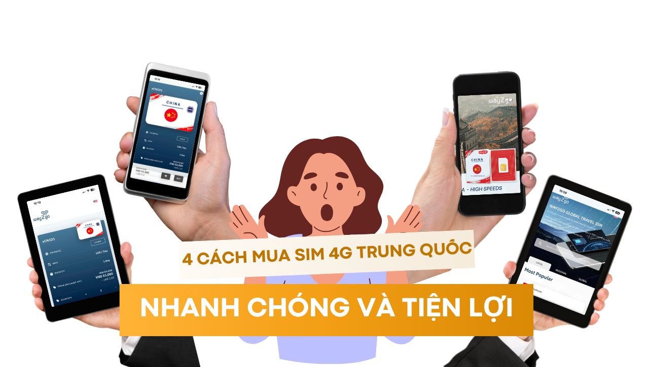 4 cách mua SIM 4G Trung Quốc nhanh chóng và tiện lợi