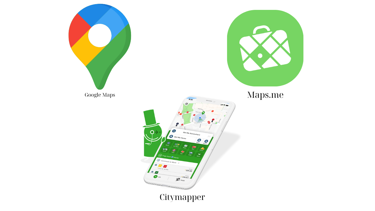 Navigation and map apps