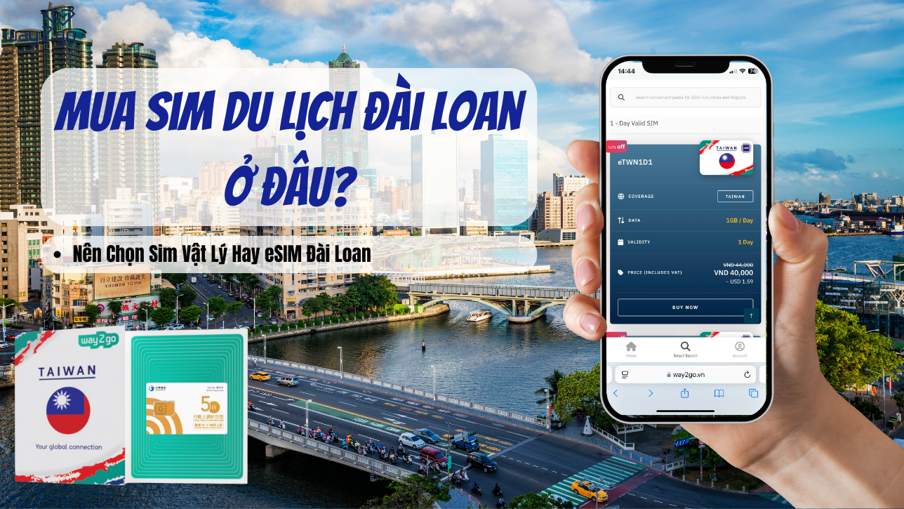 Mua Sim Du Lịch Đài Loan Ở Đâu? Nên Chọn Sim Vật Lý Hay eSIM Đài Loan