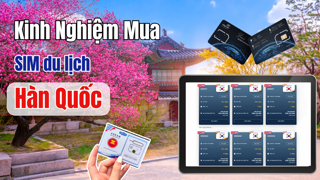 Kinh Nghiệm Mua SIM du lịch Hàn Quốc: Tiết Kiệm Và Dễ Sử Dụng?