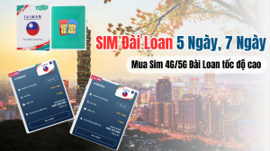 SIM Đài Loan 5 Ngày, 7 Ngày - Mua Sim 4G/5G Đài Loan tốc độ cao