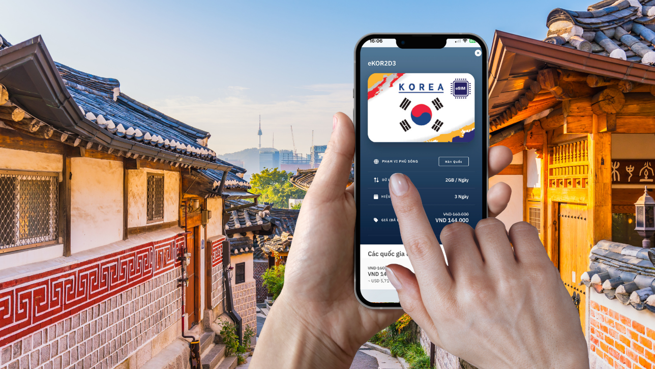 Hướng dẫn sử dụng eSIM tại Hàn Quốc