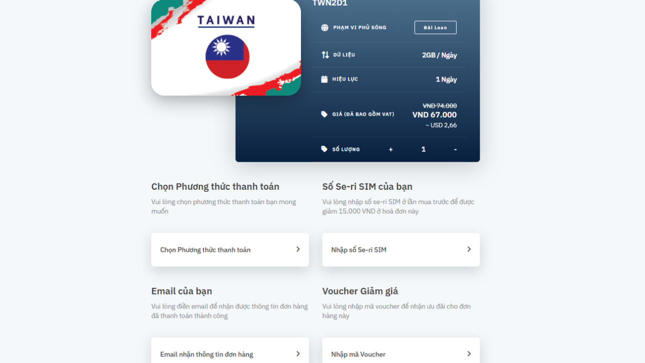 Mua SIM Đài Loan bằng cách nào?