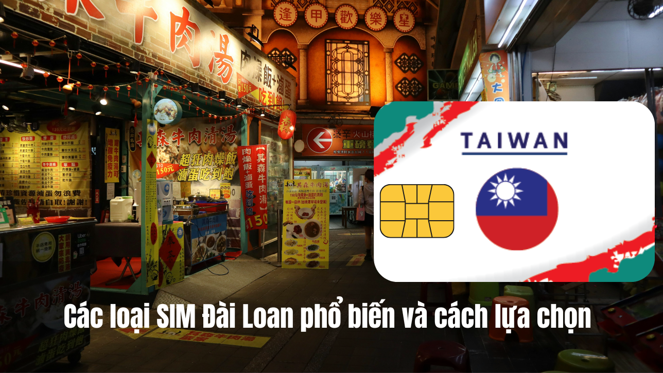 Các loại SIM Đài Loan phổ biến và cách lựa chọn