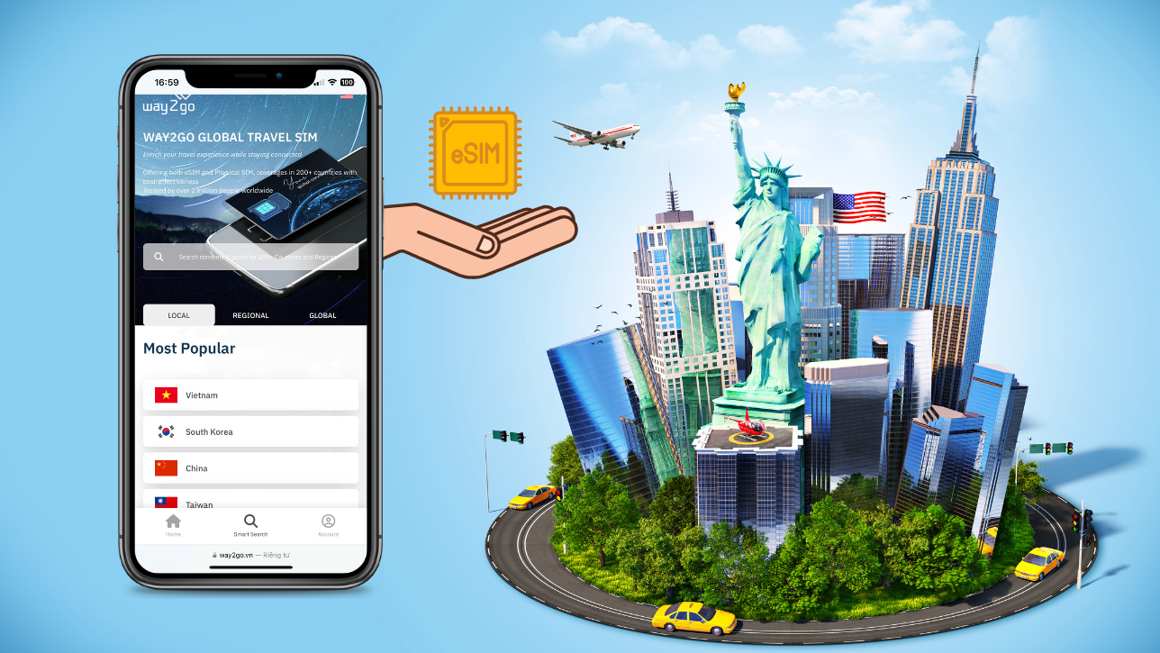 Tại sao nên mua eSIM du lịch Mỹ thay vì SIM vật lý?