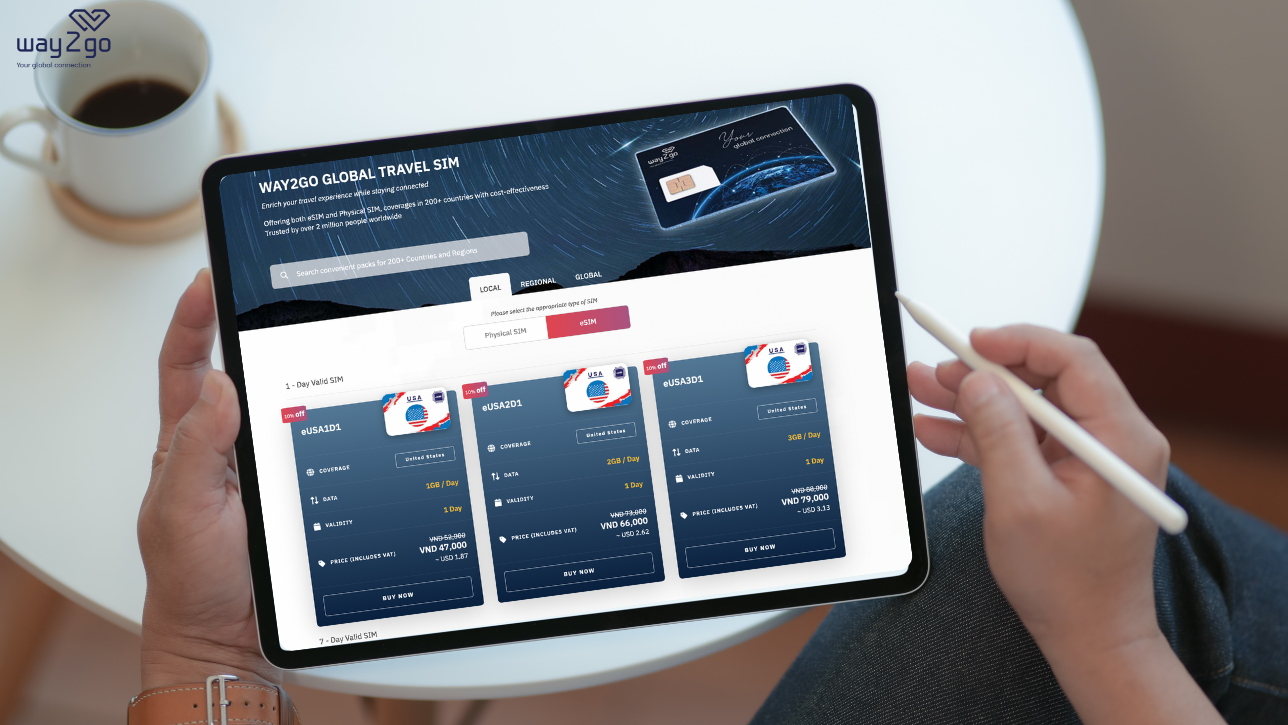 Way2go – Stay connected anywhere with our travel SIM Card & eSIM plans