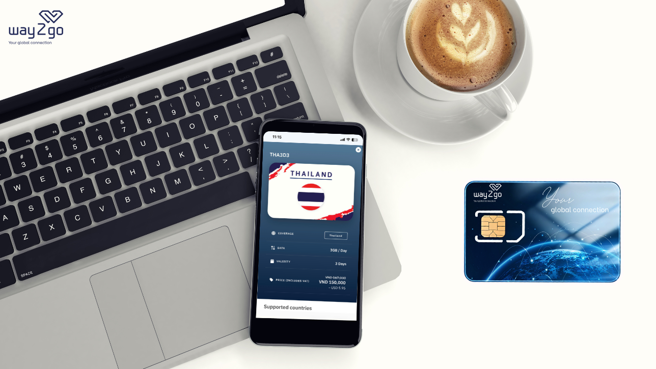 How to buy a SIM or eSIM for Thailand from Way2go