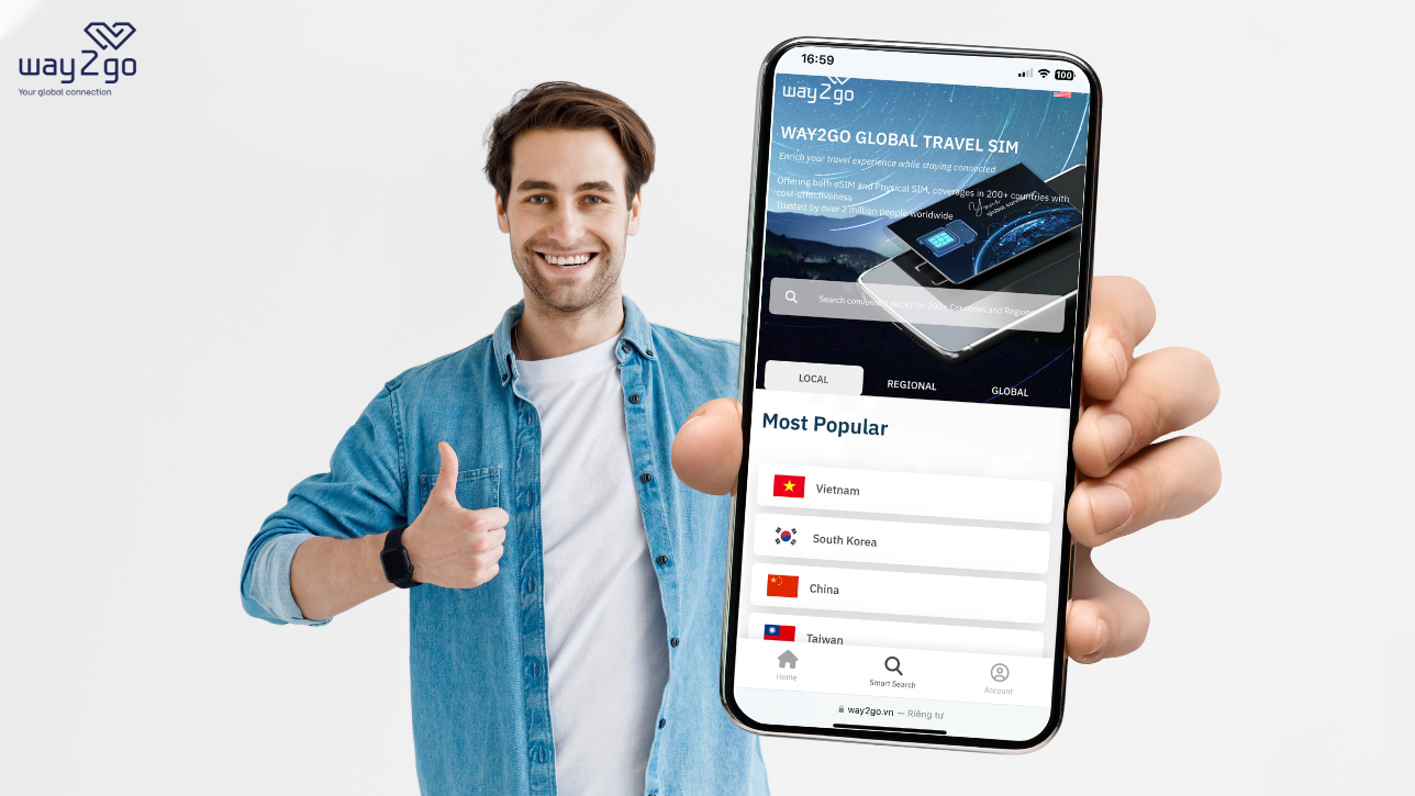 Way2go – Trusted provider of official SIM cards and eSIMs for Thailand