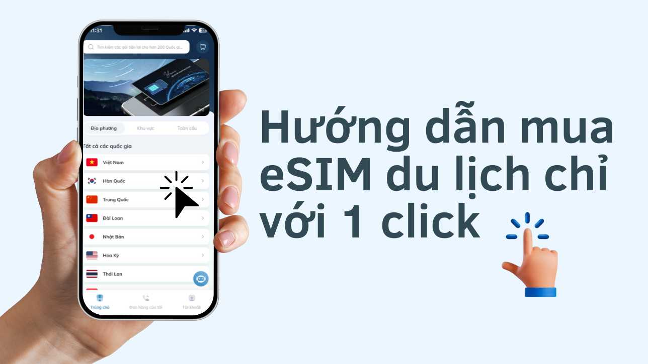 Cách mua eSIM online qua Way2Go chỉ với 1 click